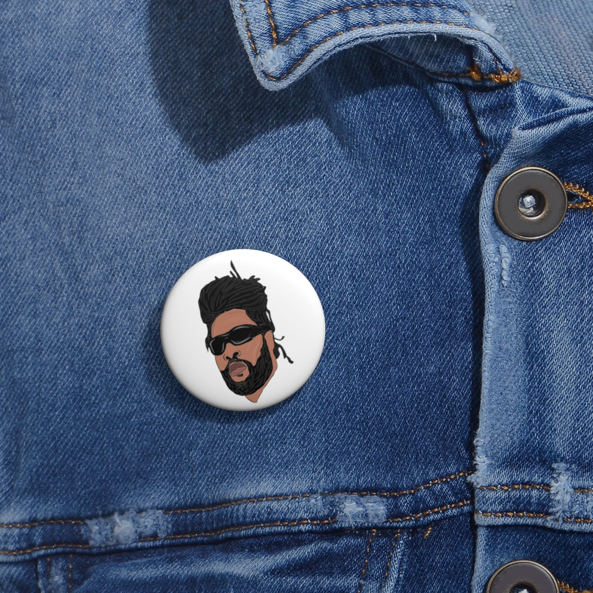 Jah-I Crown Pin Buttons