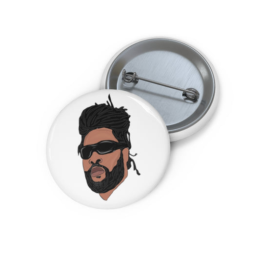 Jah-I Crown Pin Buttons