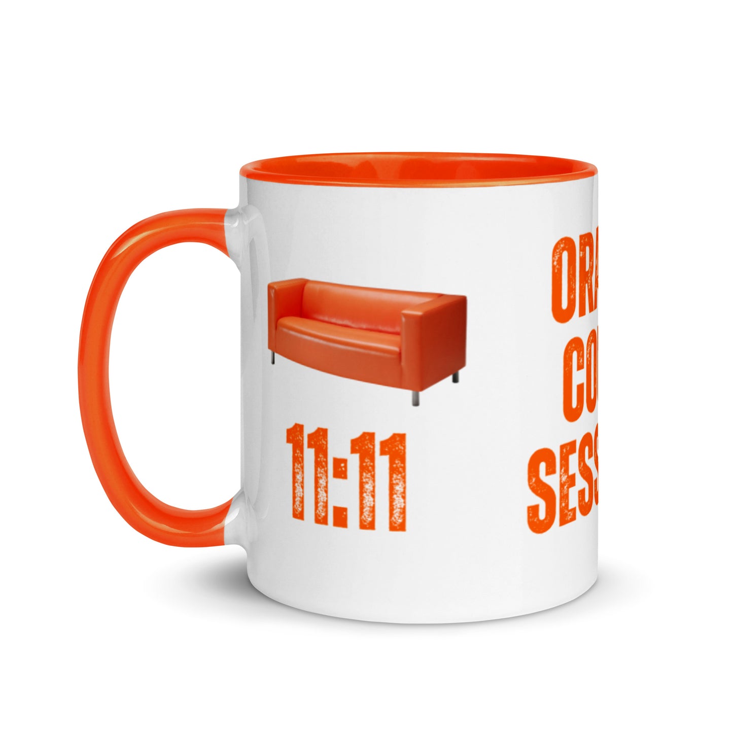 Orange Couch Sessions Mug (White)